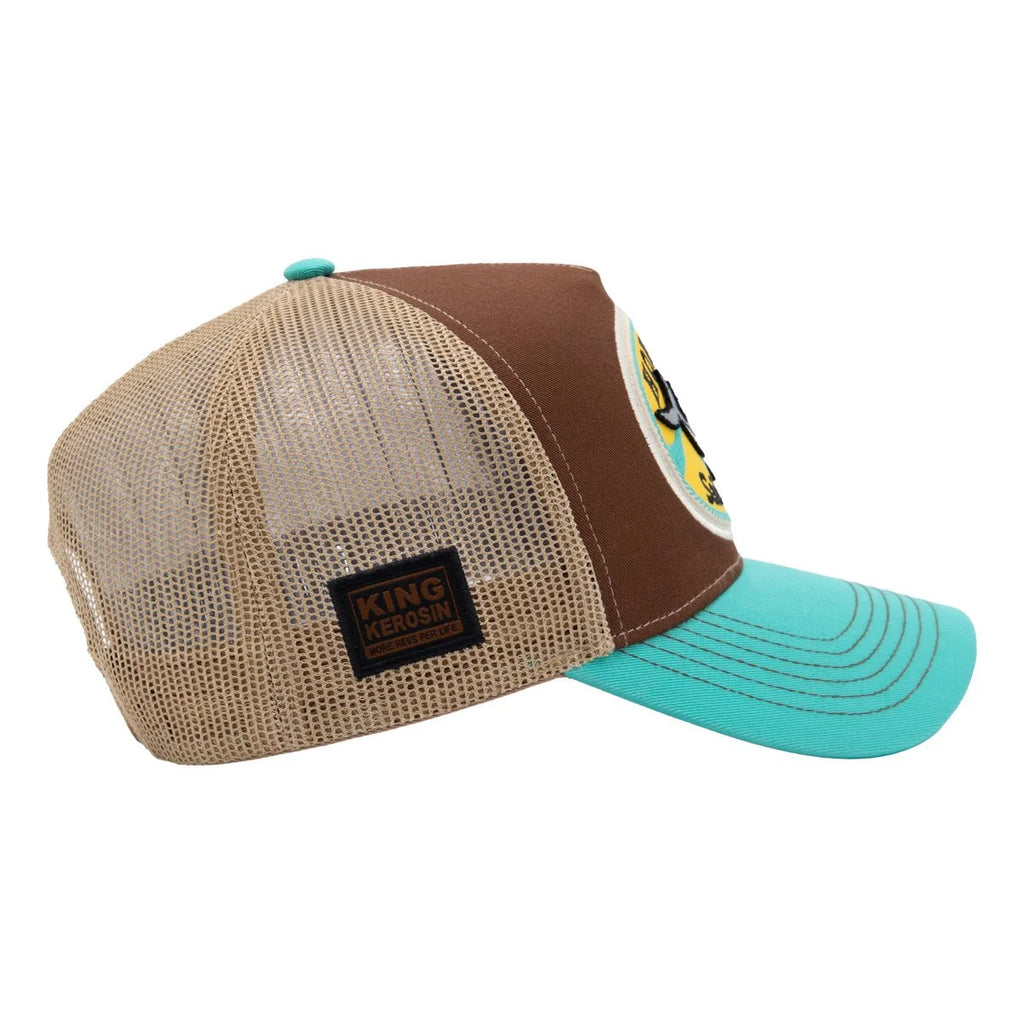 King Kerosin Trucker Cap 'Honolulu Tavern' in Braun