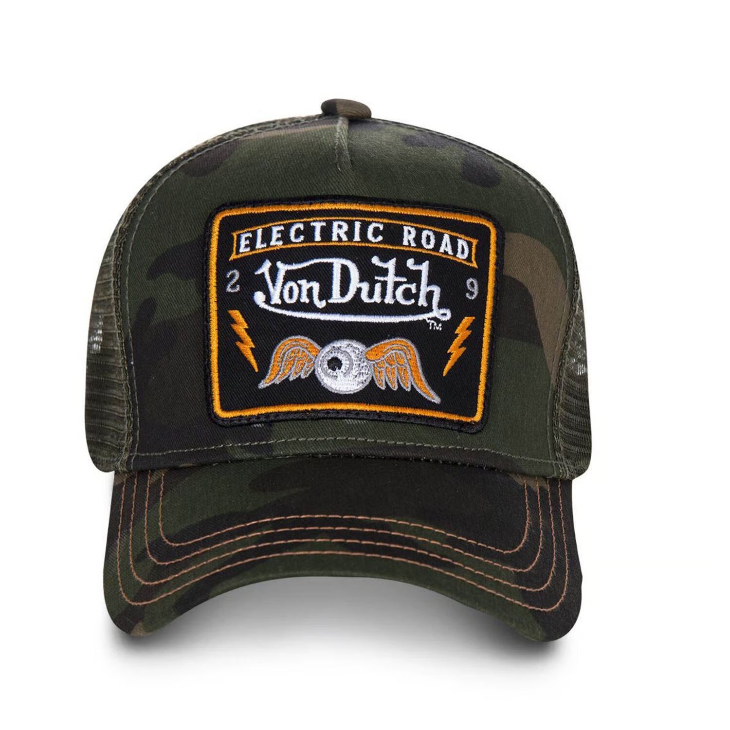 Von Dutch Heritage Cap Square Patch Camou