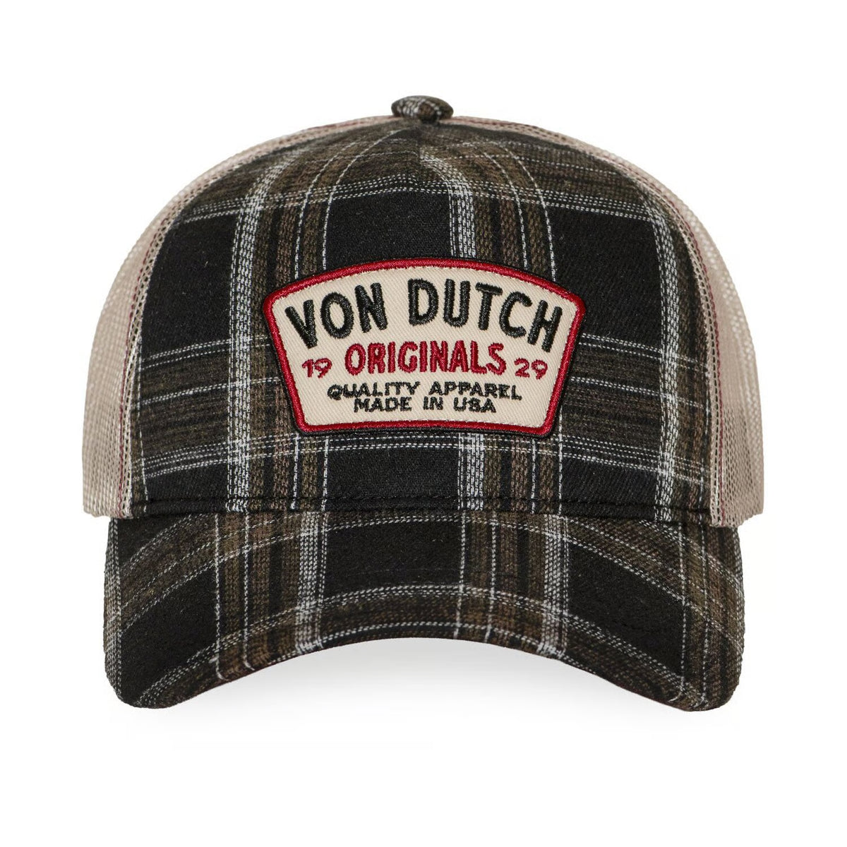 Von Dutch Plaid Cap