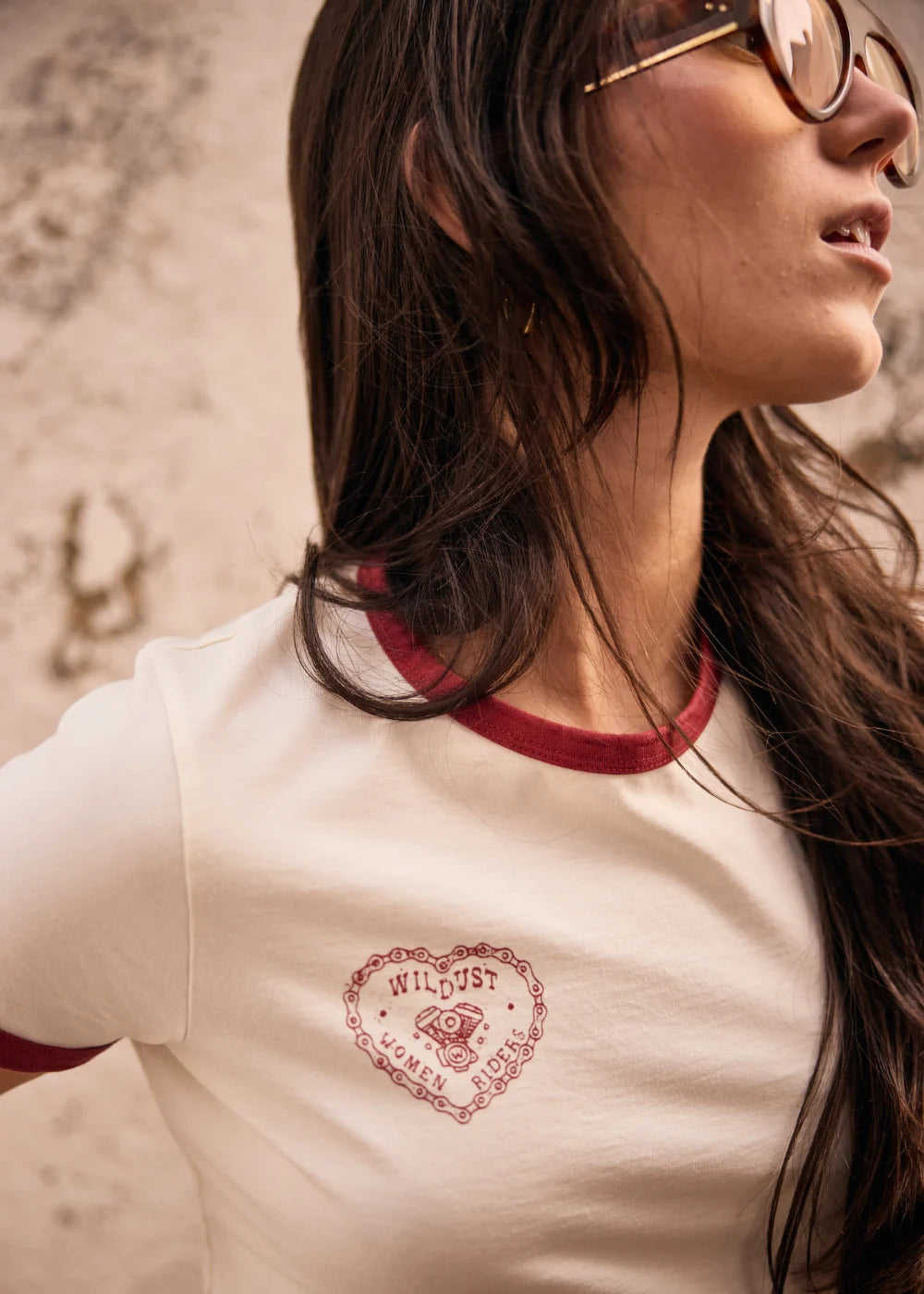 Wildust RINGER SHIRT - HEART RIDE