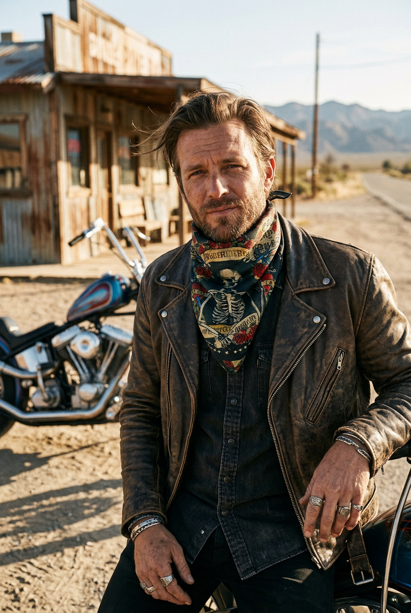 Rude Riders Bandana Skelett