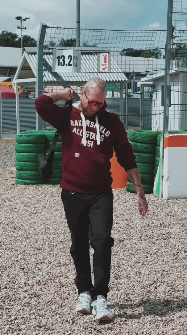 King Kerosin Kapuzenpullover 'Bakersfield All Stars' in Bordeaux