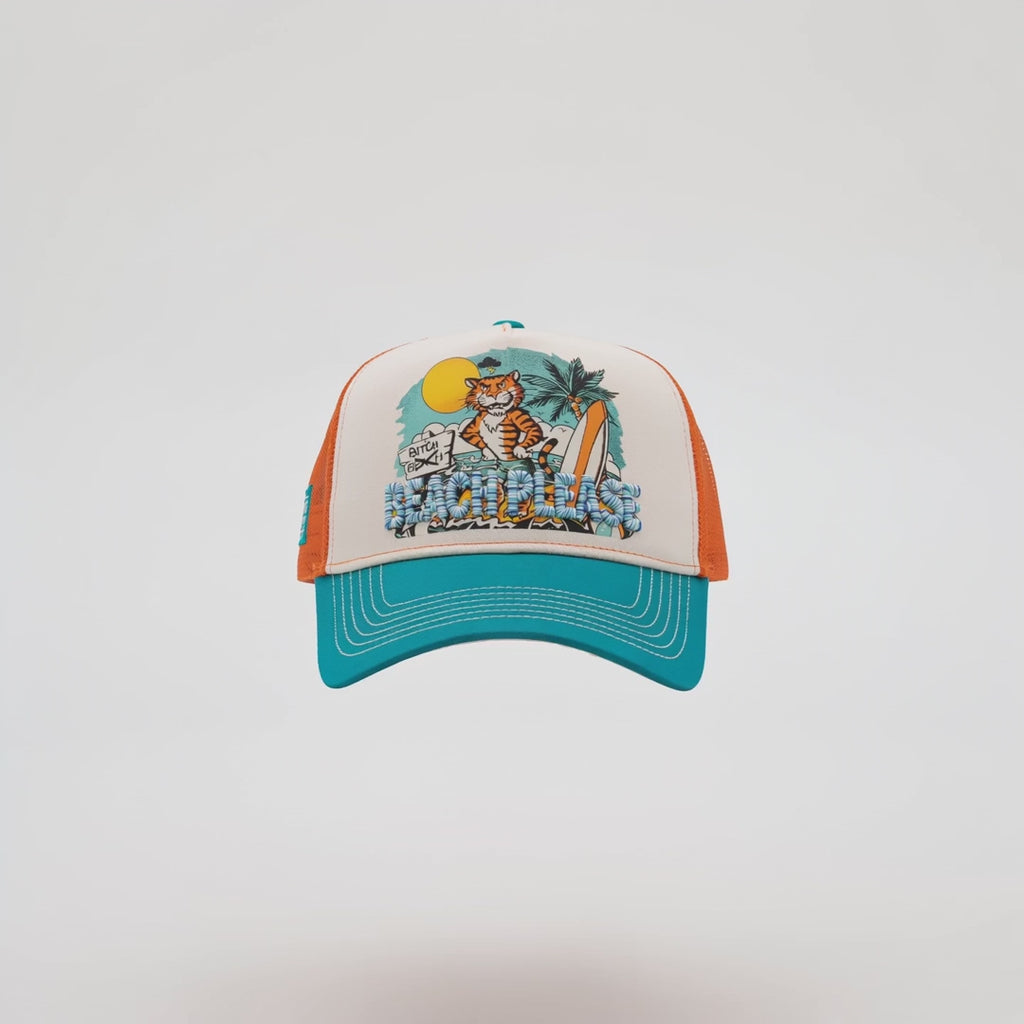 King Kerosin Trucker Cap 'Beach Please' in Mehrfarbig