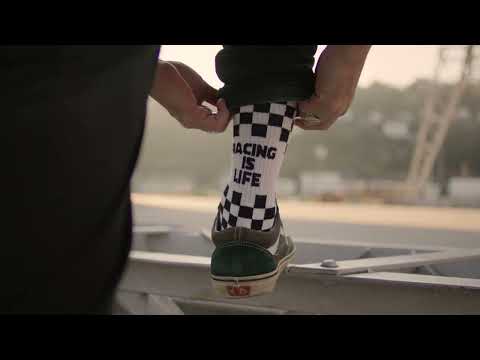 Age of Glory Checkers Socken Schwarz / Naturweiß