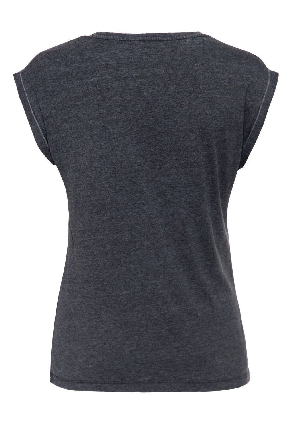 Queen Kerosin T-Shirt 'Badass' in Anthrazit