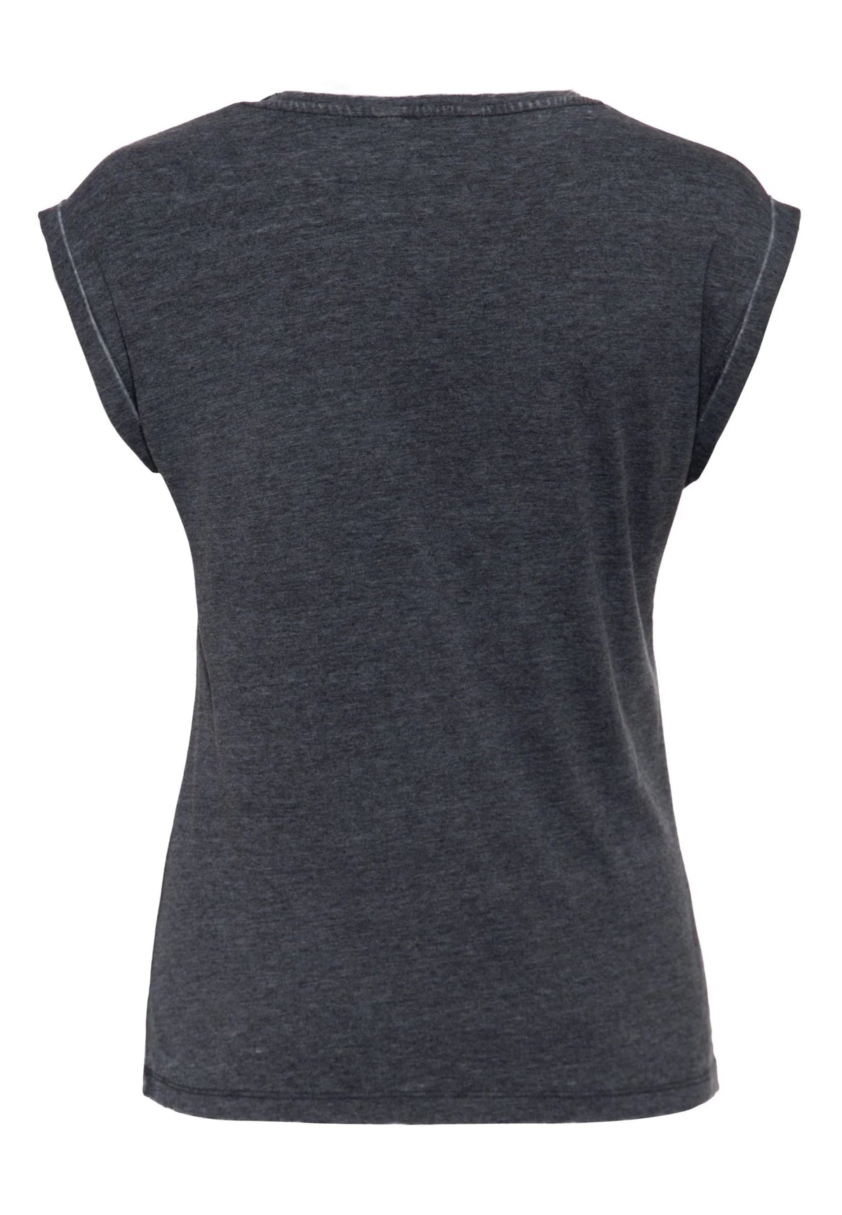 Queen Kerosin T-Shirt 'Badass' in Anthrazit