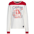 Queen Kerosin Langarmshirt 'Makin' Cowboys Cry' in Naturweiß